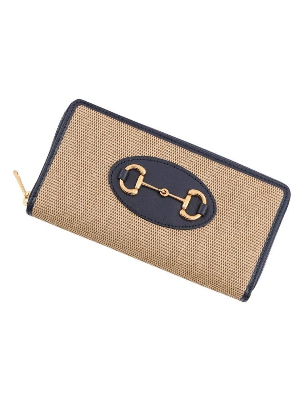 Gucci Wallet Horsebit 1955 Zip Around Canvas Leather
